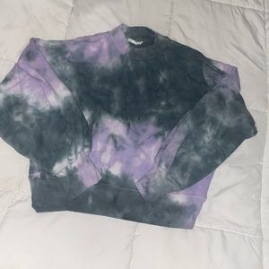 Free people Tie-dye crop sweatshirt